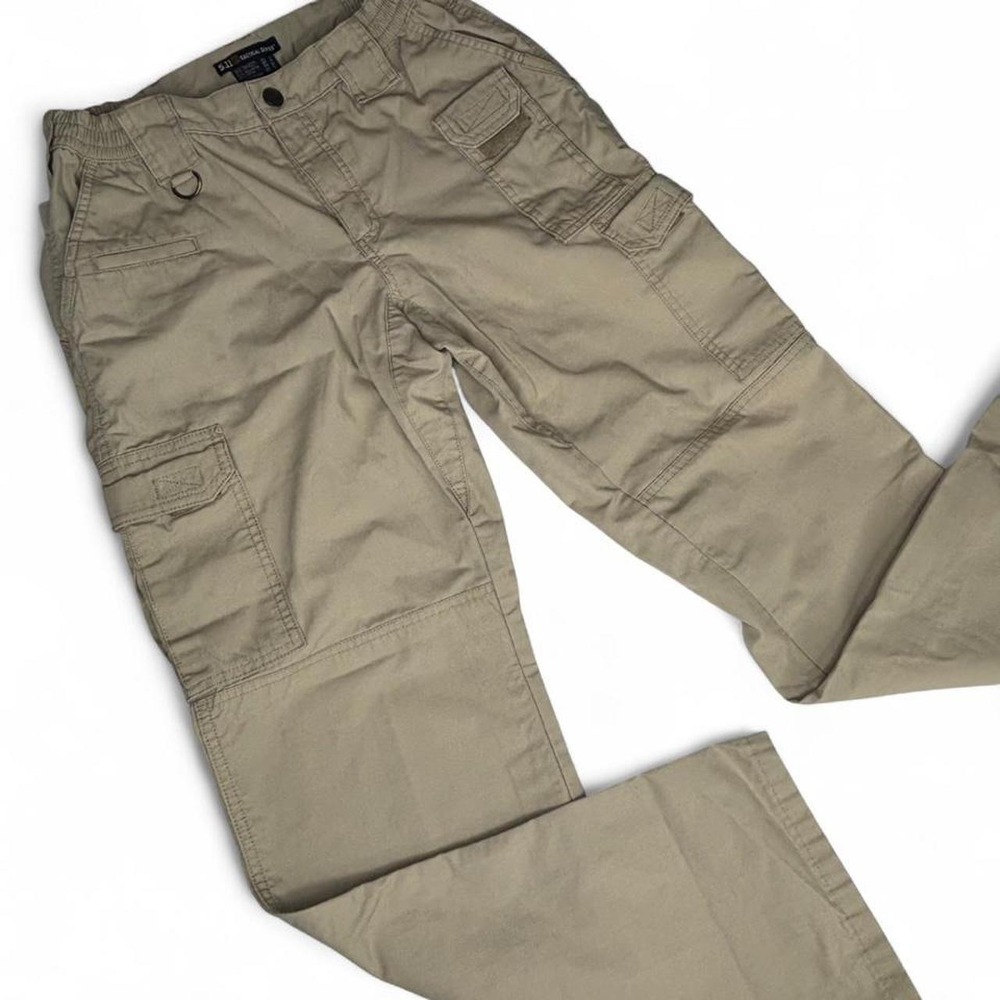 5.11 Tactical Cargo Pants Women Size 6 Long Khaki Utility Tactical Work Pants
